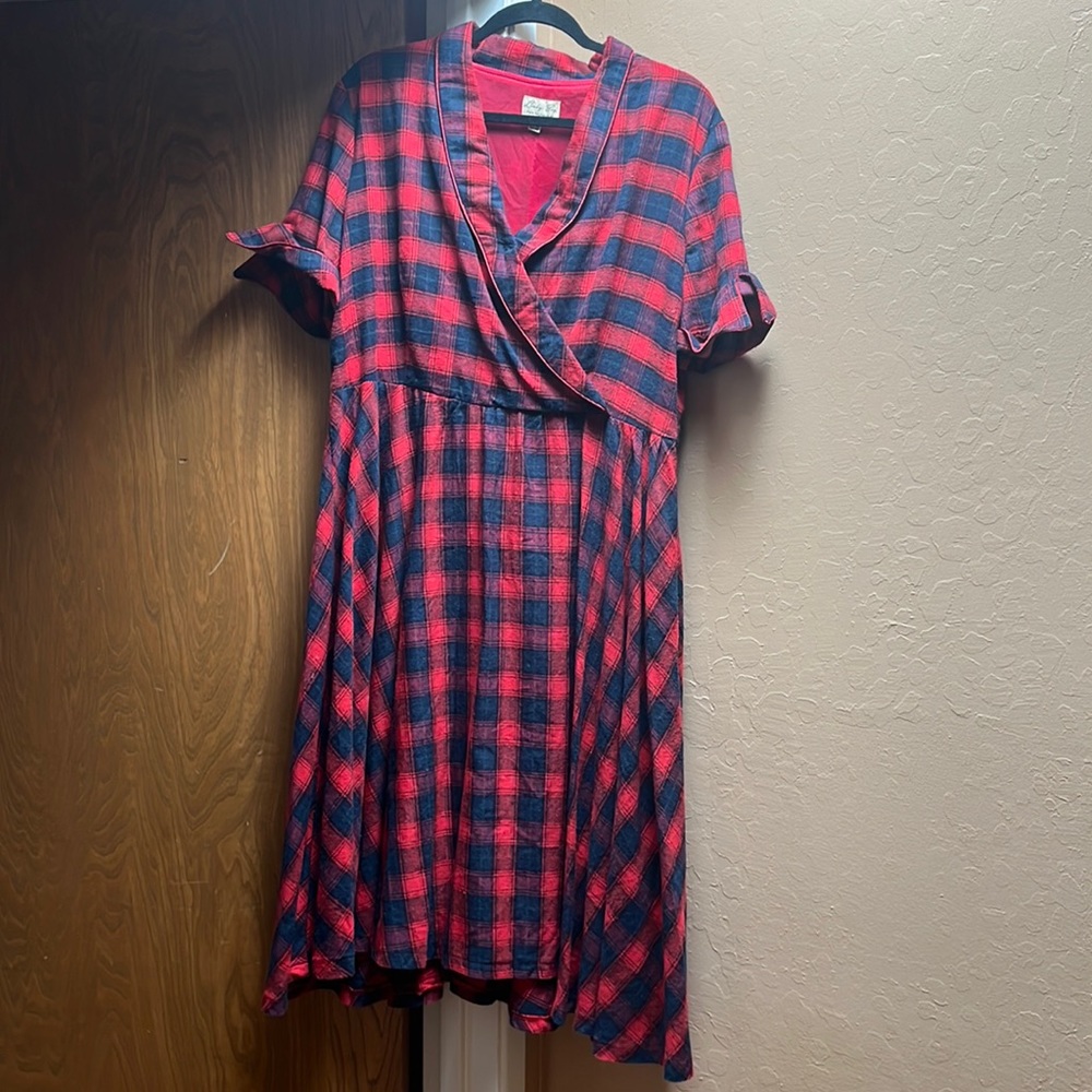 Lindy bop plaid dress